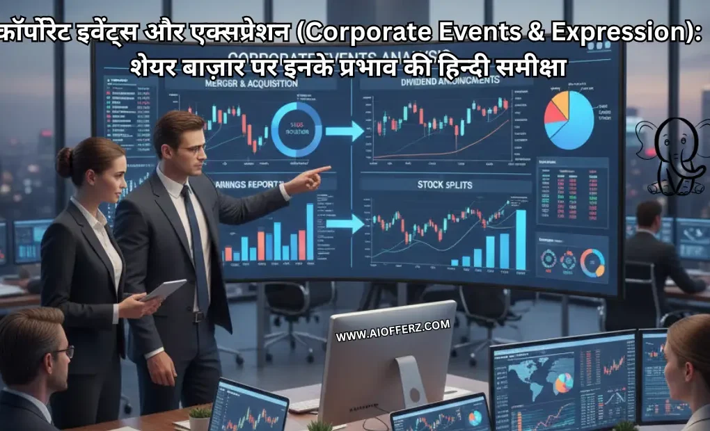 कॉर्पोरेट इवेंट्स और एक्सप्रेशन (Corporate Events & Expression) शेयर बाज़ार पर इनके प्रभाव की हिन्दी समीक्षा