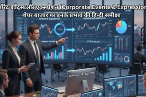 कॉर्पोरेट इवेंट्स और एक्सप्रेशन (Corporate Events & Expression) शेयर बाज़ार पर इनके प्रभाव की हिन्दी समीक्षा
