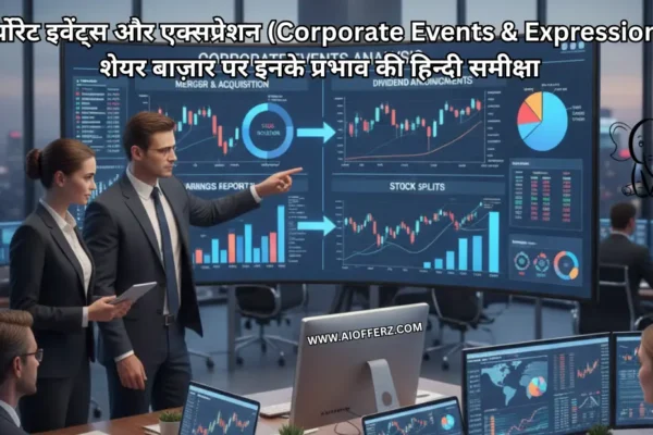 कॉर्पोरेट इवेंट्स और एक्सप्रेशन (Corporate Events & Expression) शेयर बाज़ार पर इनके प्रभाव की हिन्दी समीक्षा
