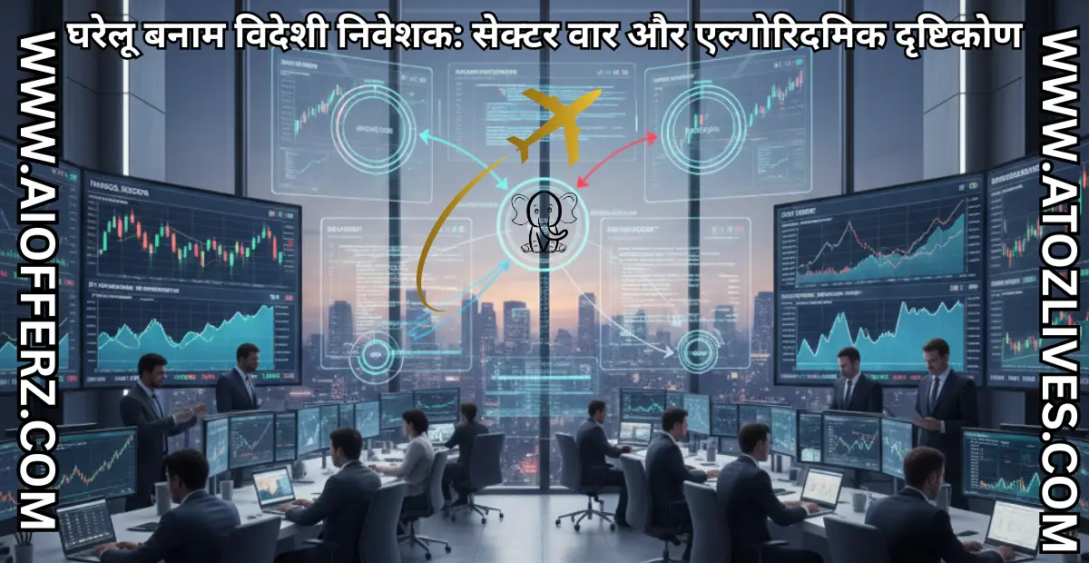घरेलू बनाम विदेशी निवेशक सेक्टर-वार और एल्गोरिदमिक दृष्टिकोण