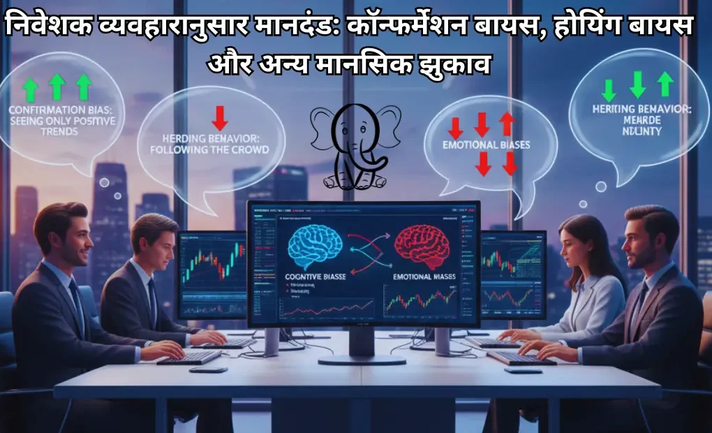 निवेशक व्यवहारानुसार मानदंड कॉन्फर्मेशन बायस, होयिंग बायस और अन्य मानसिक झुकाव
