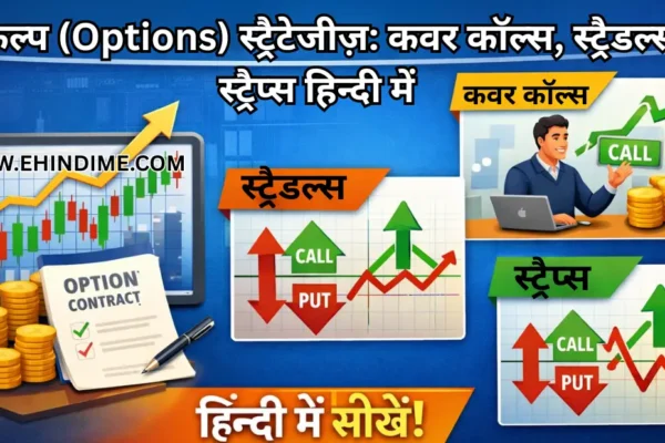 विकल्प (Options) स्ट्रैटेजीज़ कवर कॉल्स, स्ट्रैडल्स, स्ट्रैप्स हिन्दी में