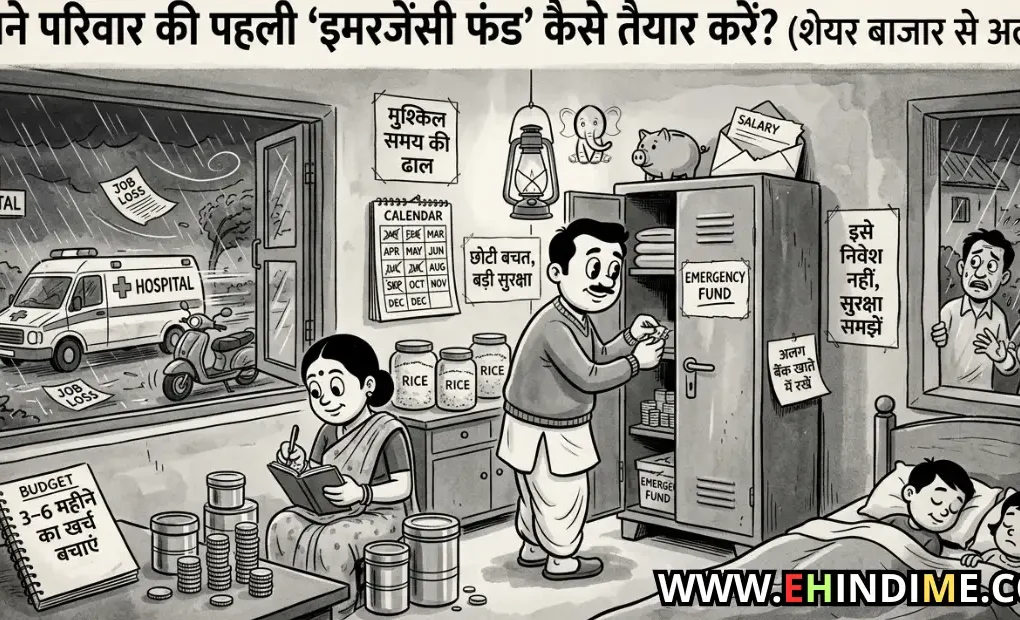 अपने परिवार की पहली 'इमरजेंसी फंड' कैसे तैयार करें (शेयर बाजार से अलग)