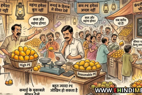 पीई रेशियो (PE Ratio) देखकर शेयर कब खरीदना चाहिए हिंदी में समझें