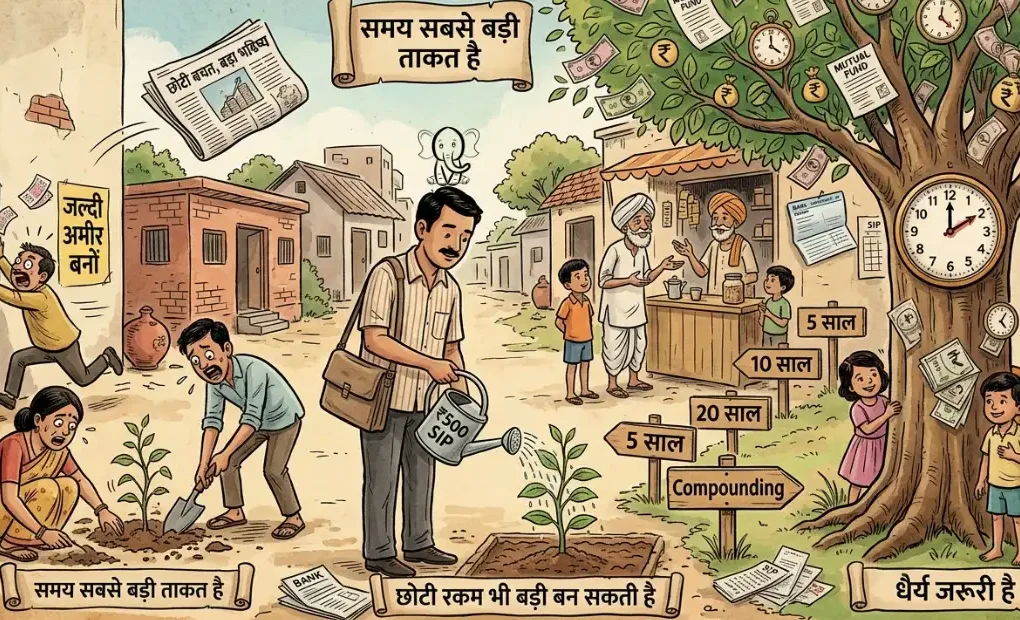 सिर्फ ₹500 की एसआईपी (SIP) से करोड़पति कैसे बनें गणित और हकीकत