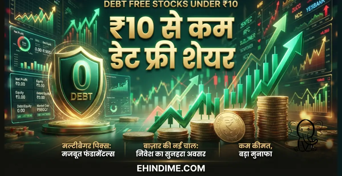 Debt Free Stocks Under ₹10