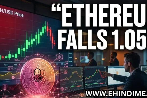 Ethereum की कीमत में गिरावट