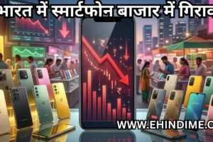 भारत में स्मार्टफोन बाजार में गिरावट